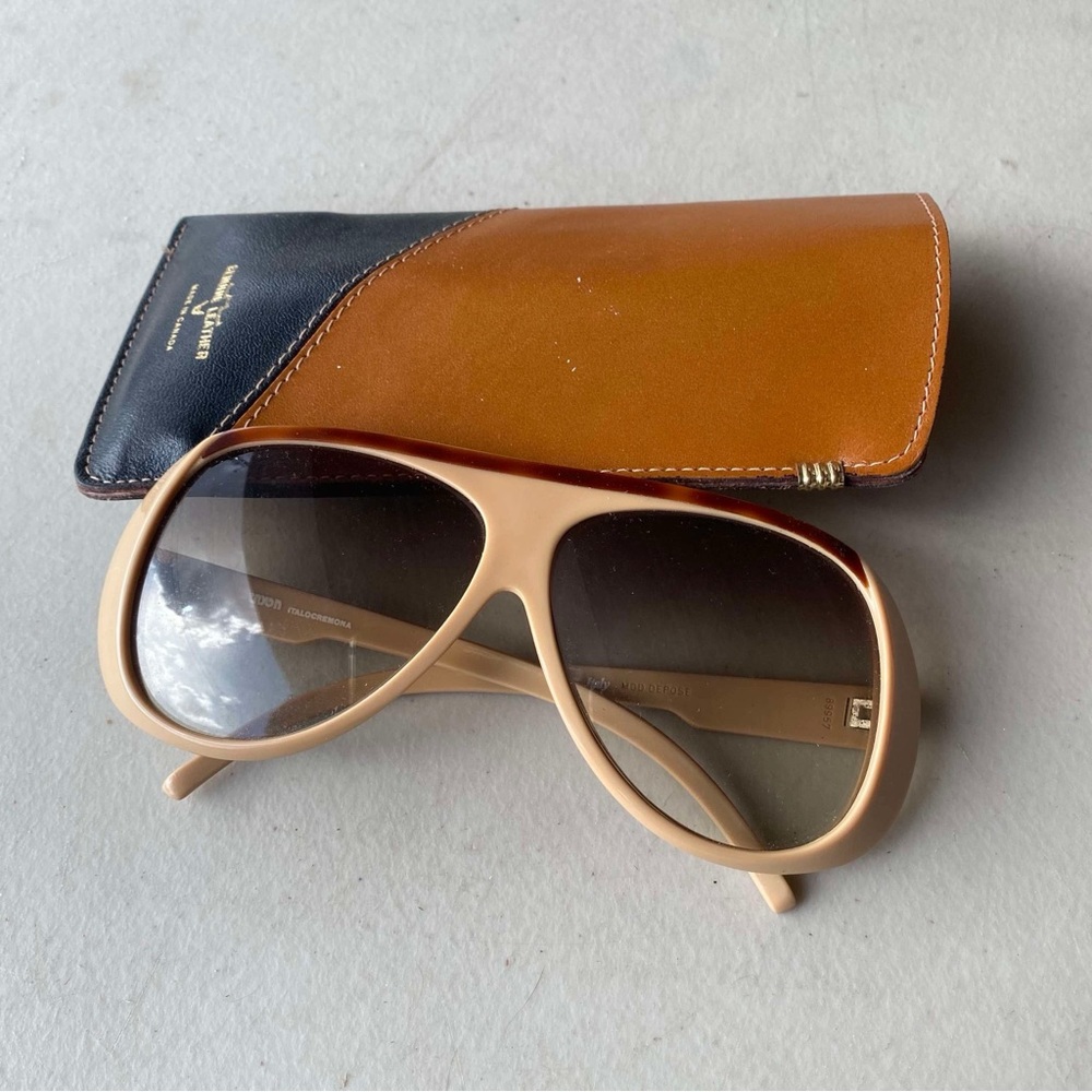 Valentino Retro Beige Sunglasses with Case